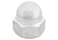 Παξιμάδι με Καπάκι LUX HEX 10 ΦM6mm Ασημί 8τμχ