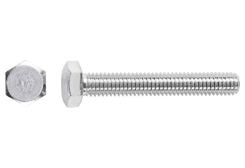 Μηχανόβιδα LUX HEX ΦM6x50mm Ασημί 100τμχ