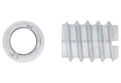 Βιδωτή Φωλιά Ξύλου LUX 0 Φ6mm Ασημί 8τμχ