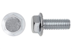 Βίδα με Φλάντζα LUX HEX 8 ΦM5x30mm Ασημί 8τμχ