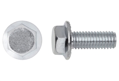 Βίδα με Φλάντζα LUX HEX 8 ΦM5x20mm Ασημί 8τμχ