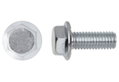Βίδα με Φλάντζα LUX HEX 8 ΦM5x20mm Ασημί 8τμχ