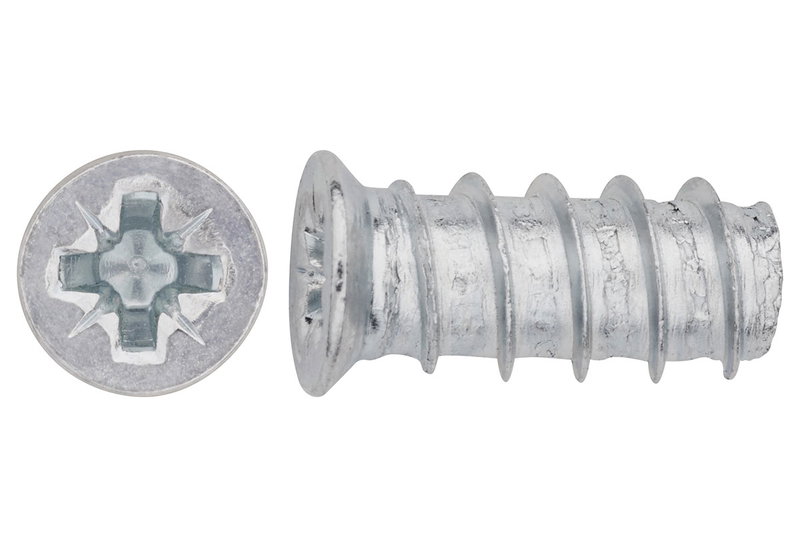Βίδα Επίπλου LUX PZ 2 Φ6x14mm Ασημί 20τμχ