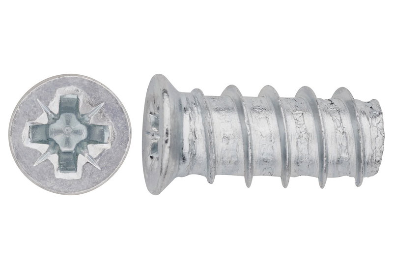 Βίδα Επίπλου LUX PZ 2 Φ6X11.5mm Ασημί 20τμχ