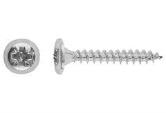 Ξυλόβιδα Επίπλου LUX Φρεζάτη PZ Φ3x16mm Ασημί 40τμχ