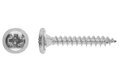 Ξυλόβιδα Επίπλου LUX Φρεζάτη PZ Φ3x16mm Ασημί 40τμχ