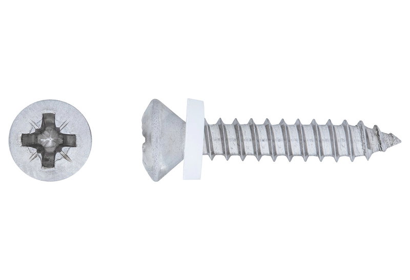 Βίδα Παραθύρων LUX Φρεζάτη με Ψωμάκι PZ 2 Φ3.9x19mm Ασημί 10τμχ