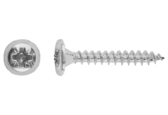 Ξυλόβιδα Επίπλου LUX Φρεζάτη PZ Φ3.5x25mm Ασημί 30τμχ