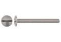 Καρόβιδα LUX Επίπεδη Κεφαλή SL ΦM5x30mm Ασημί 10τμχ
