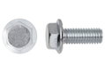 Βίδα με Φλάντζα LUX HEX 8 ΦM5x10mm Ασημί 8τμχ