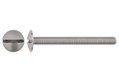 Καρόβιδα LUX Επίπεδη Κεφαλή SL ΦM8x80mm Ασημί 2τμχ
