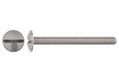 Καρόβιδα LUX Επίπεδη Κεφαλή SL ΦM6x40mm Ασημί 8τμχ