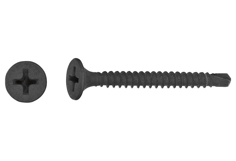 Βίδα Γυψοσανίδας Αυτοδιάτρητη LUX PH 2 Φ3.5x45mm Μαύρο 15τμχ