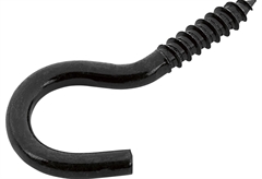 Βίδα Γάντζος LUX 0 Φ5.2x60mm Μαύρο 4τμχ