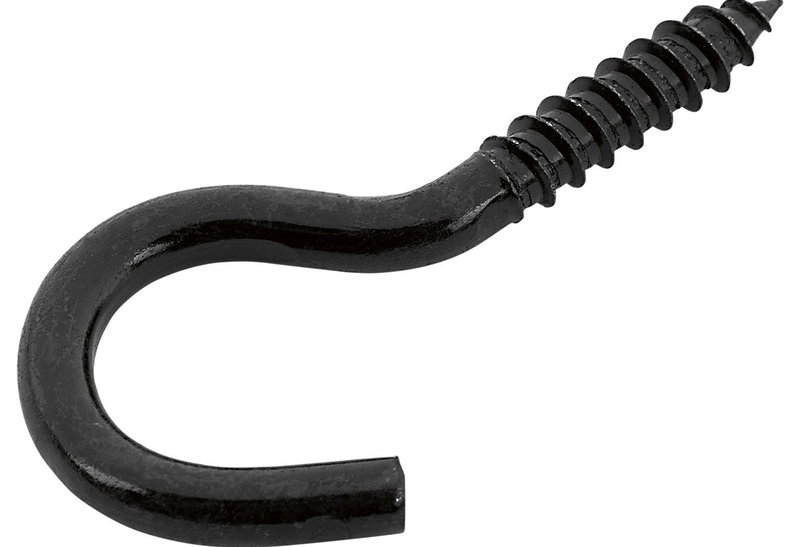 Βίδα Γάντζος LUX 0 Φ5.2x60mm Μαύρο 4τμχ