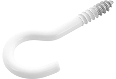 Βίδα Γάντζος LUX 0 Φ3x40mm Λευκό 8τμχ