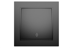 Διακόπτης A/R IlluminON Alfa Μαύρος