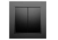 Διακόπτης K/R IlluminON Alfa Μαύρος
