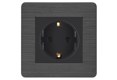 Πρίζα Σούκο 16A IlluminON Selena Γραφίτης
