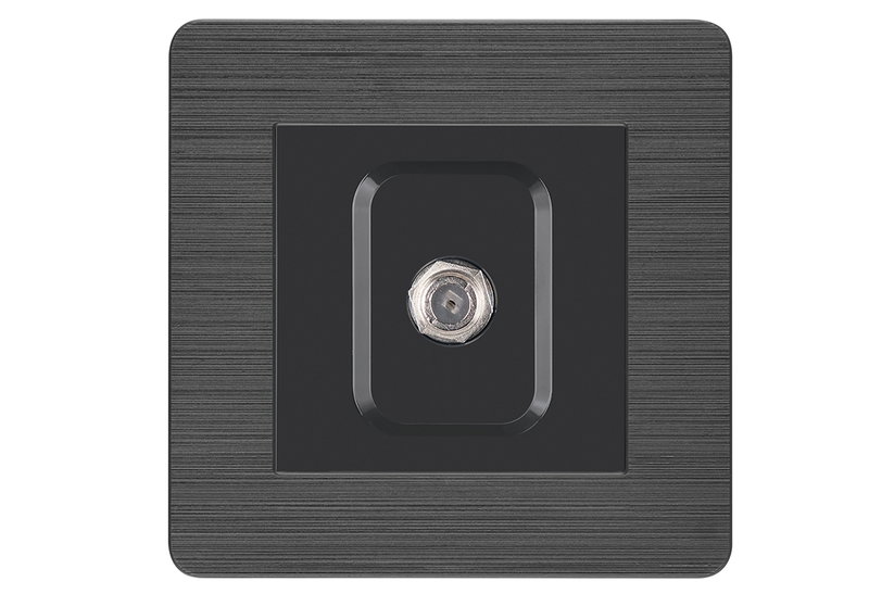 Πρίζα TV F Connector IlluminON Selena Γραφίτης