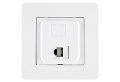 Πρίζα Δικτύου Διπλή RJ 45 Cat 6 IlluminON Selena Λευκή
