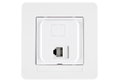 Πρίζα Δικτύου Διπλή RJ 45 Cat 6 IlluminON Selena Λευκή