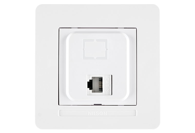 Πρίζα Δικτύου Διπλή RJ 45 Cat 6 IlluminON Selena Λευκή