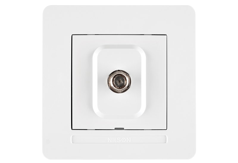 Πρίζα TV F Connector IlluminON Selena Λευκή