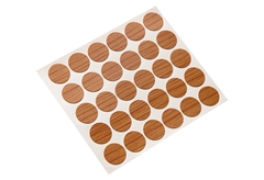 Τάπα Βίδας Αυτοκόλλητο LUX Καρυδιά 60τμχ