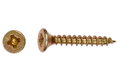 Νοβοπανόβιδα LUX Φρεζάτη PZ 2 Φ4x12mm Χρυσό 25τμχ