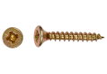 Νοβοπανόβιδα LUX Φρεζάτη PZ 2 Φ3.5x12mm Χρυσό 50τμχ