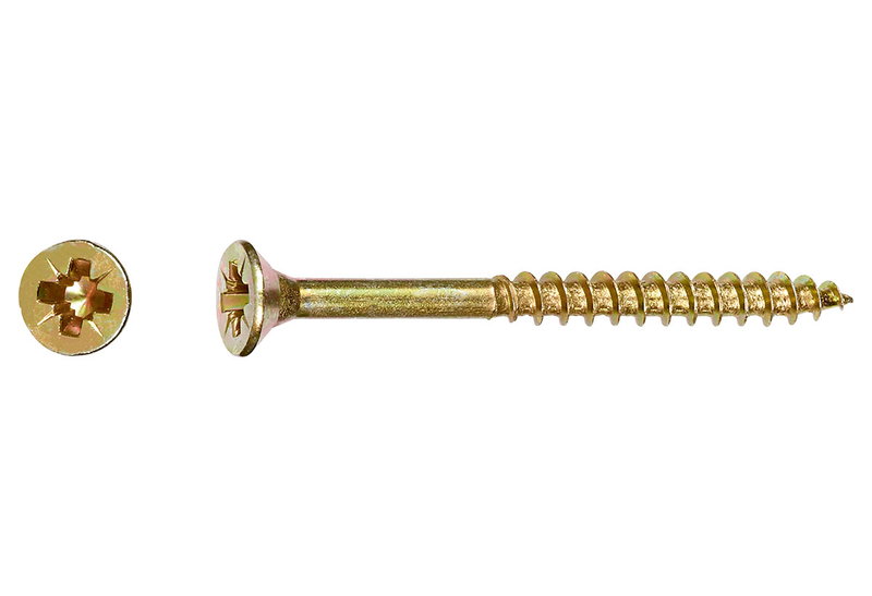 Νοβοπανόβιδα LUX Φρεζάτη PZ 2 Φ4.5x35mm Χρυσό 20τμχ