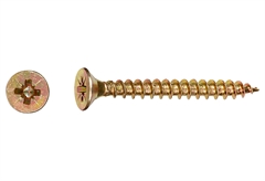 Νοβοπανόβιδα LUX Φρεζάτη PZ 2 Φ4.5x16mm Χρυσό 20τμχ