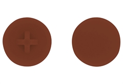 Τάπα Βίδας LUX PZ 1 Φmm Σκούρο Καφέ 30τμχ