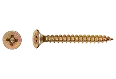 Νοβοπανόβιδα LUX Φρεζάτη PZ 2 Φ4.5x30mm Χρυσό 20τμχ