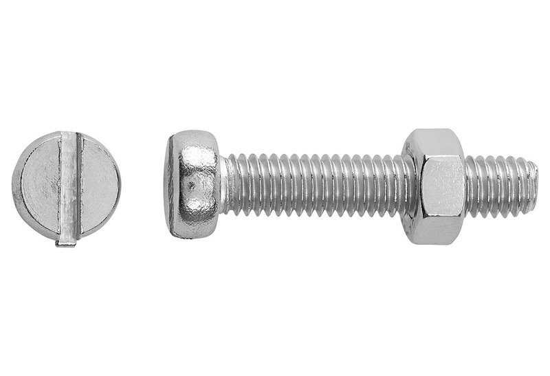 Βίδα Inox LUX Κυλινδρική SL ΦM4x30mm Ασημί 8τμχ