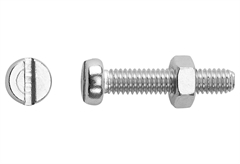 Βίδα Inox LUX Κυλινδρική SL ΦM4x16mm Ασημί 8τμχ