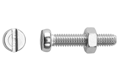 Βίδα Inox LUX Κυλινδρική SL ΦM6x16mm Ασημί 8τμχ