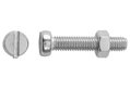 Βίδα Inox LUX Κυλινδρική SL ΦM5x25mm Ασημί 8τμχ