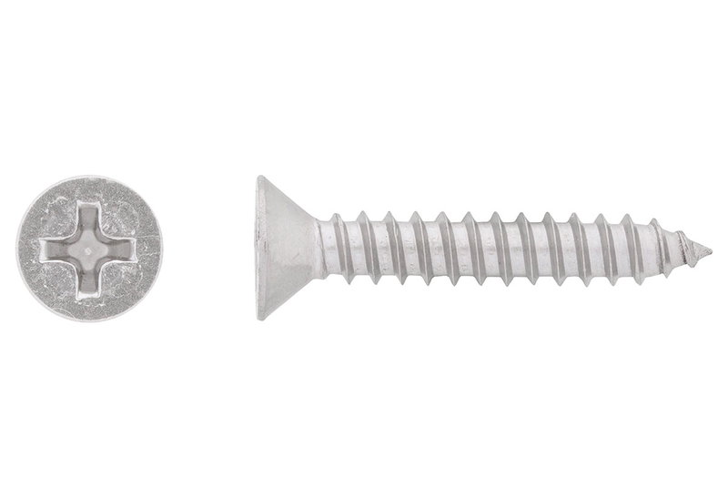 Τρυπανόβιδα Αυτοδιάτρητη LUX Φρεζάτη PH 1 Φ2.9x9.5mm Ασημί 12τμχ