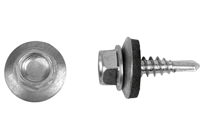 Βίδα Καπάκι LUX HEX 8 Φ4.8x35mm Ασημί 100τμχ