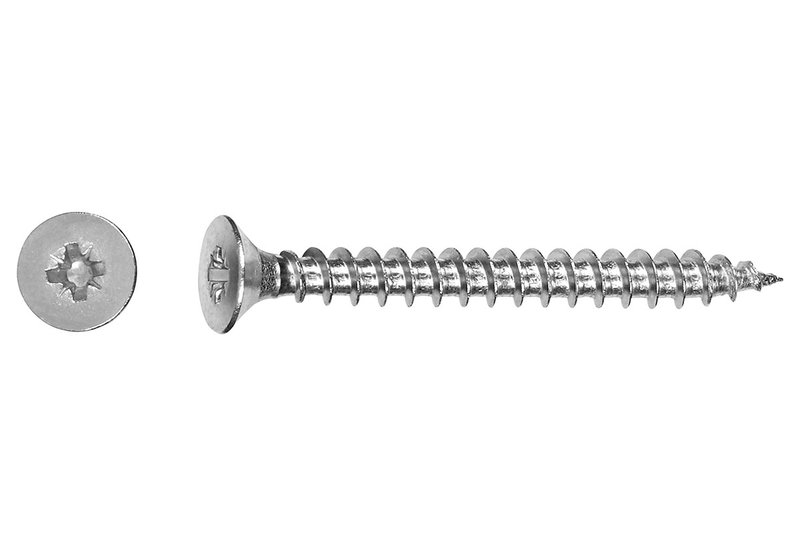 Βίδα Inox LUX Φρεζάτη TX Φ3x20mm Ασημί 50τμχ