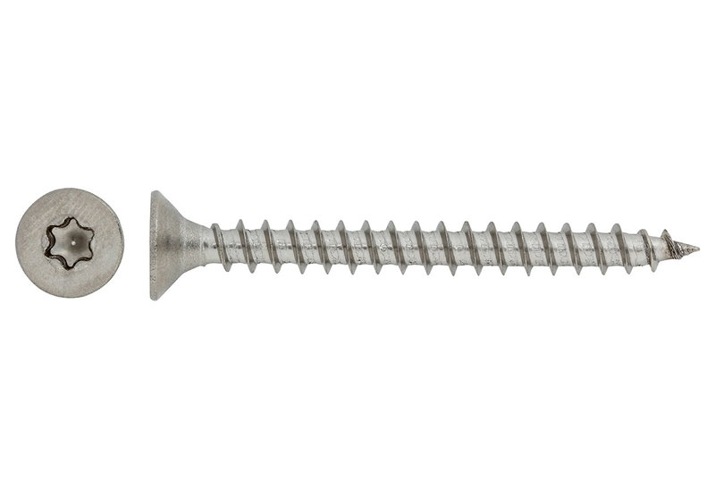 Βίδα Inox LUX Φρεζάτη TX Φ4x16mm Ασημί 30τμχ