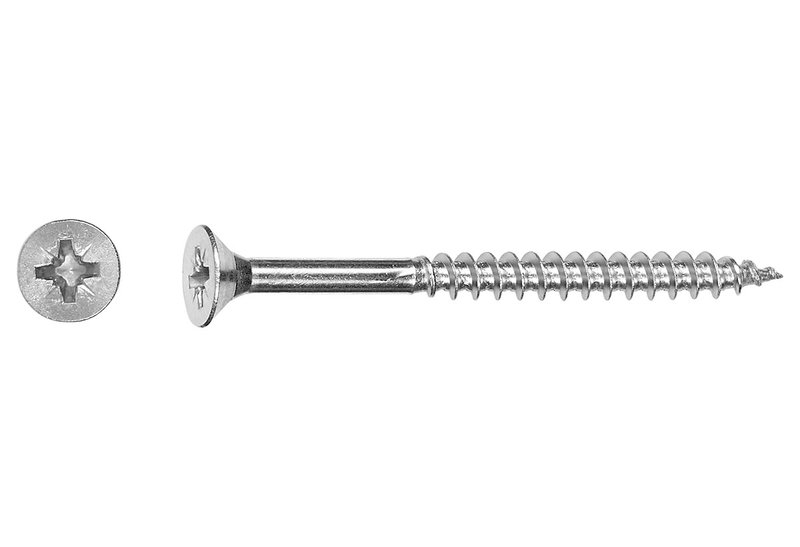 Βίδα Inox LUX Φρεζάτη TX Φ4x30mm Ασημί 30τμχ
