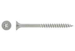 Βίδα Inox LUX Φρεζάτη TX Φ5x100mm Ασημί 10τμχ