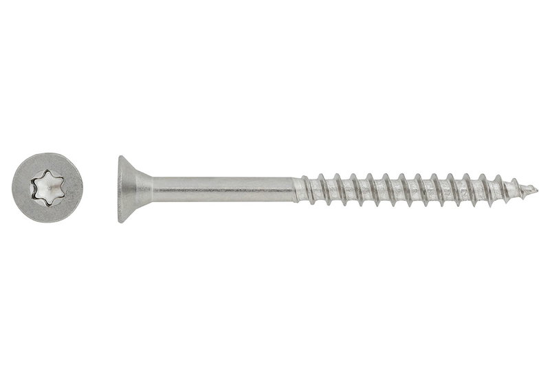 Βίδα Inox LUX Φρεζάτη TX Φ6x120mm Ασημί 10τμχ