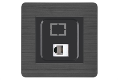 Πρίζα Δικτύου Διπλή RJ 45 Cat 6 IlluminON Selena Γραφίτης
