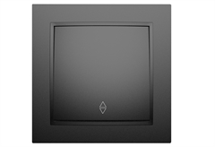 illuminON Alfa Διακόπτης A/R Μαύρος Σετ 5 Tεμάχια