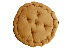Μαξιλάρι Δαπέδου Φ40xΥ8cm Κίτρινο