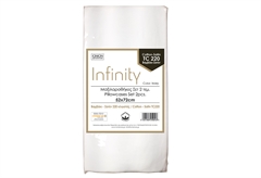 Σετ Μαξιλαροθήκη Ionion Infinity 52x72cm Ivory 2τμχ